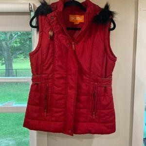 Womens Puffer Vest With hoodie